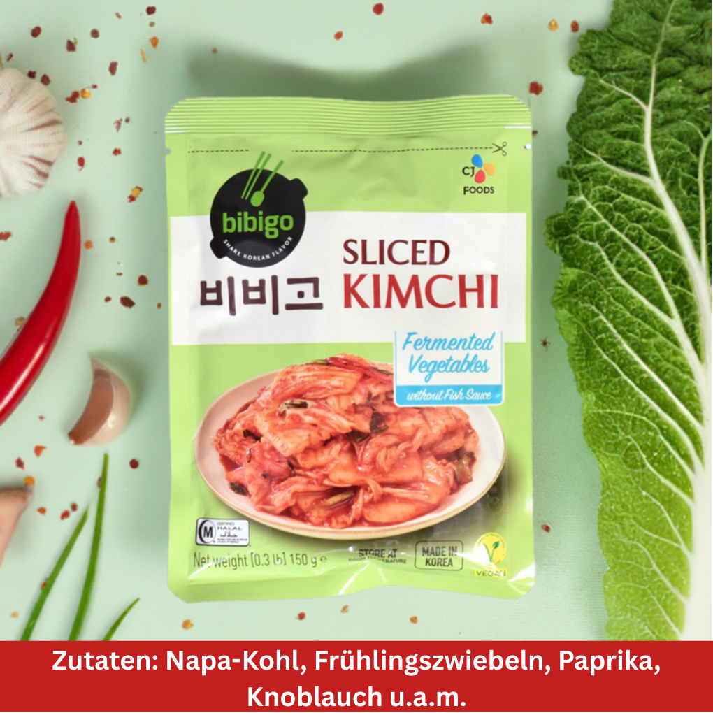 Kimchi Bibigo Zutaten Stillife