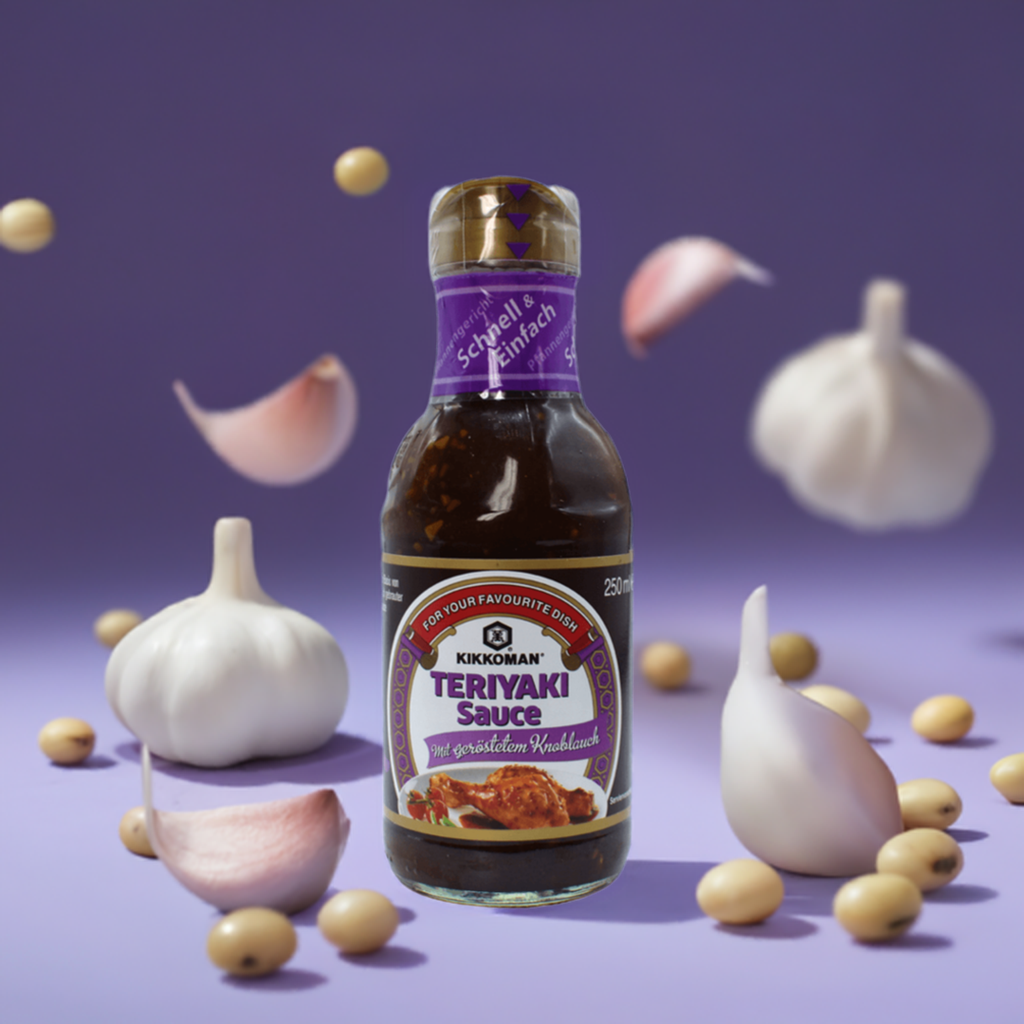 Kikkoman Teriyaki-Sauce mit Knoblauch 250 ml