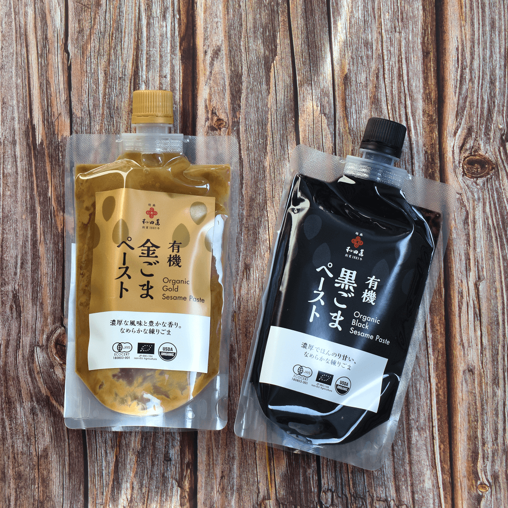 weisse und schwarze sesampaste 250 g