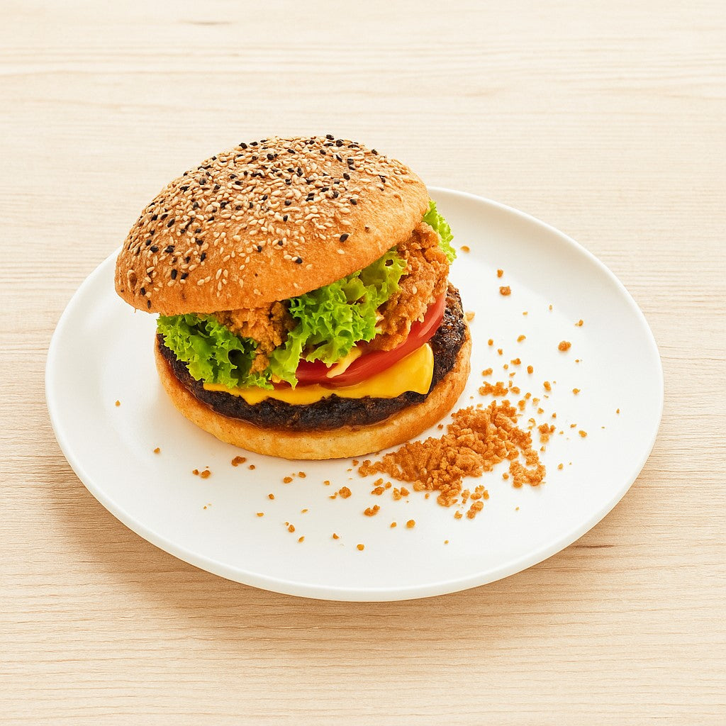 The Ketchup Crunch Stillife Burger