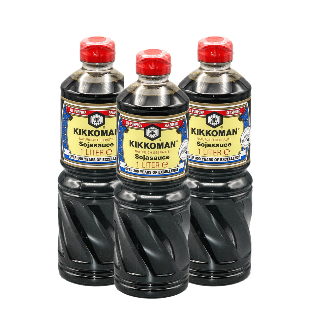 Kikkoman Sojasauce 1l 3er Pack