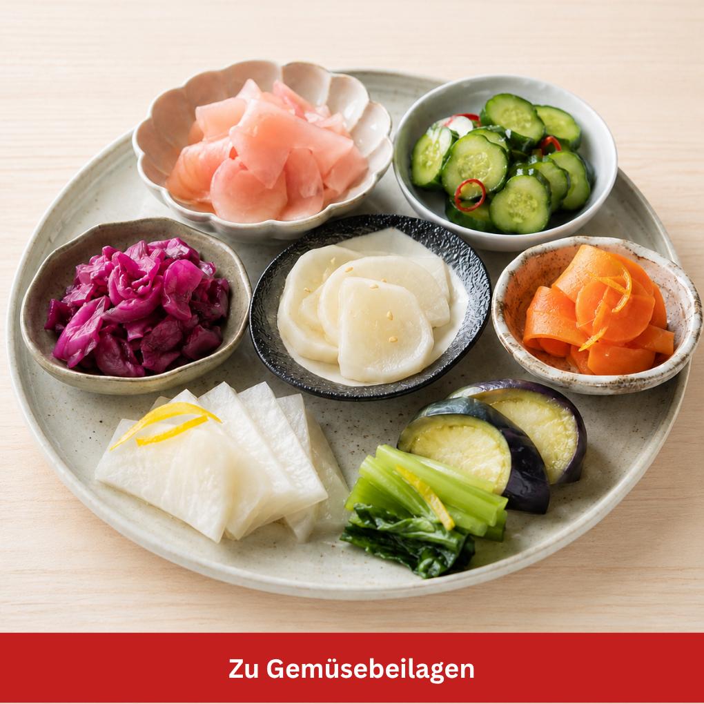 Japanische Gemüsebeilagen