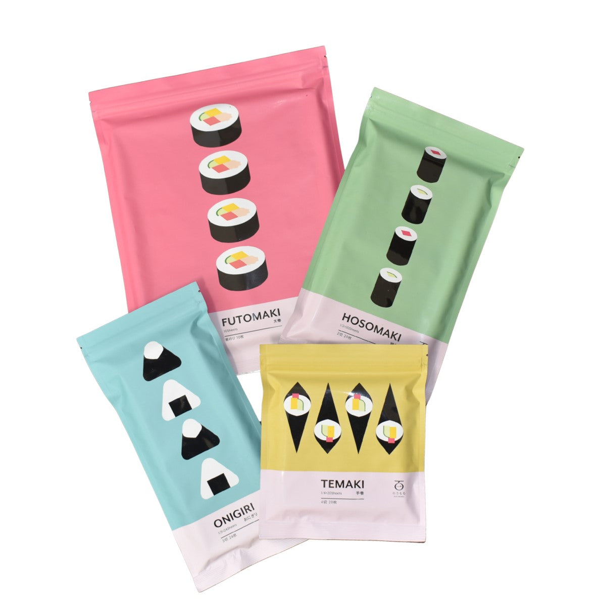 Onigiri Temaki Futomaki Hosomaki Quartett