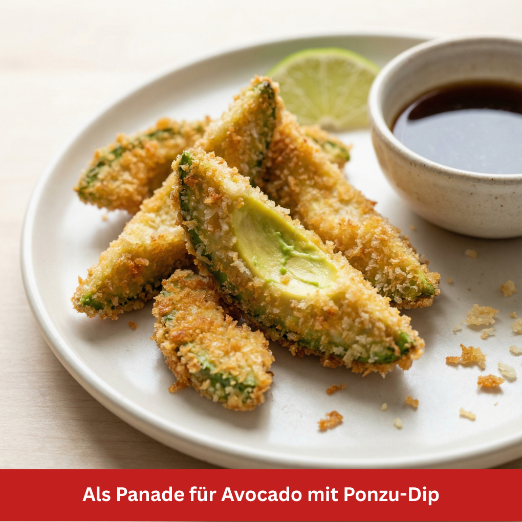 Panko für Avocado frittiert Stillife