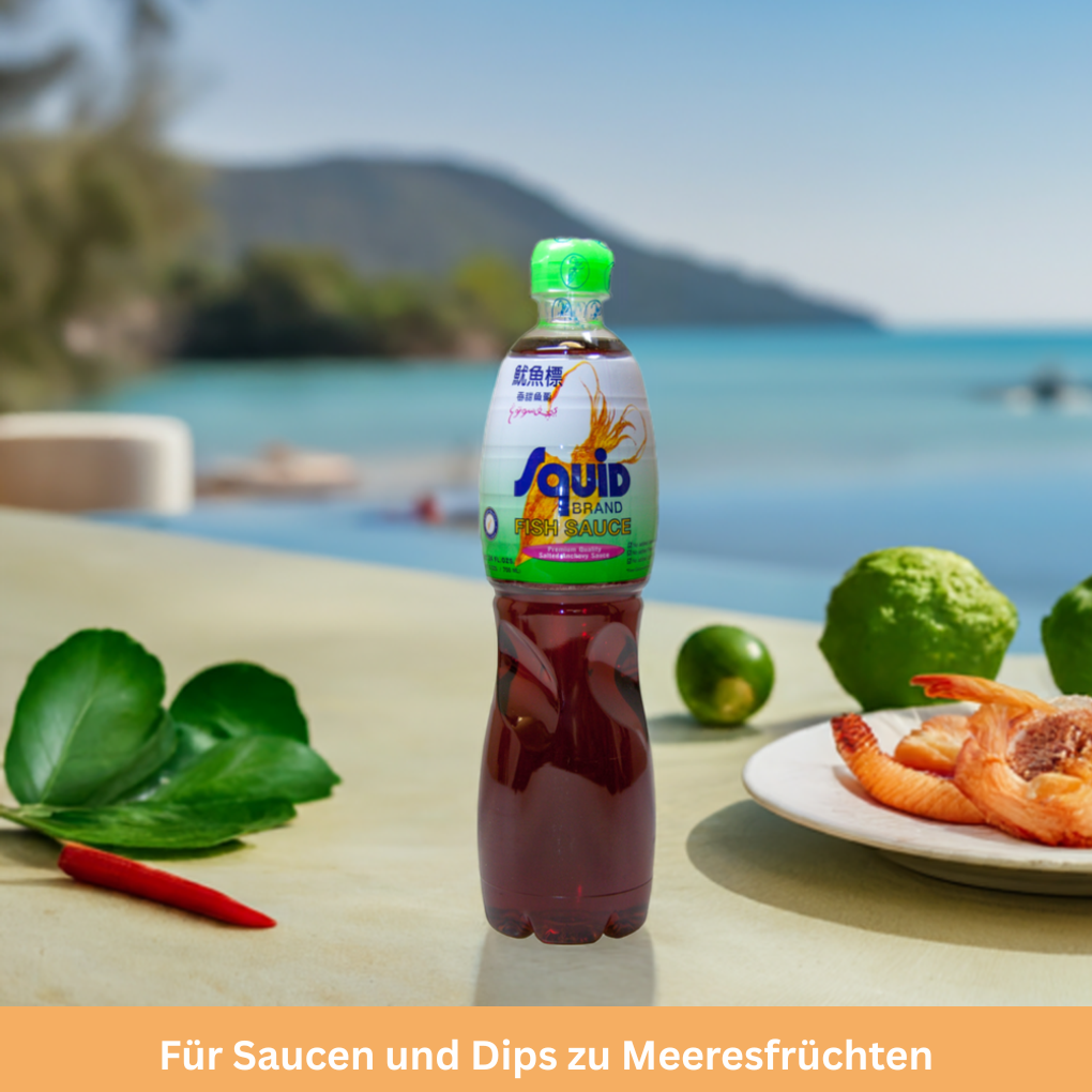 Squid Fischsauce zu Meeresfrüchten