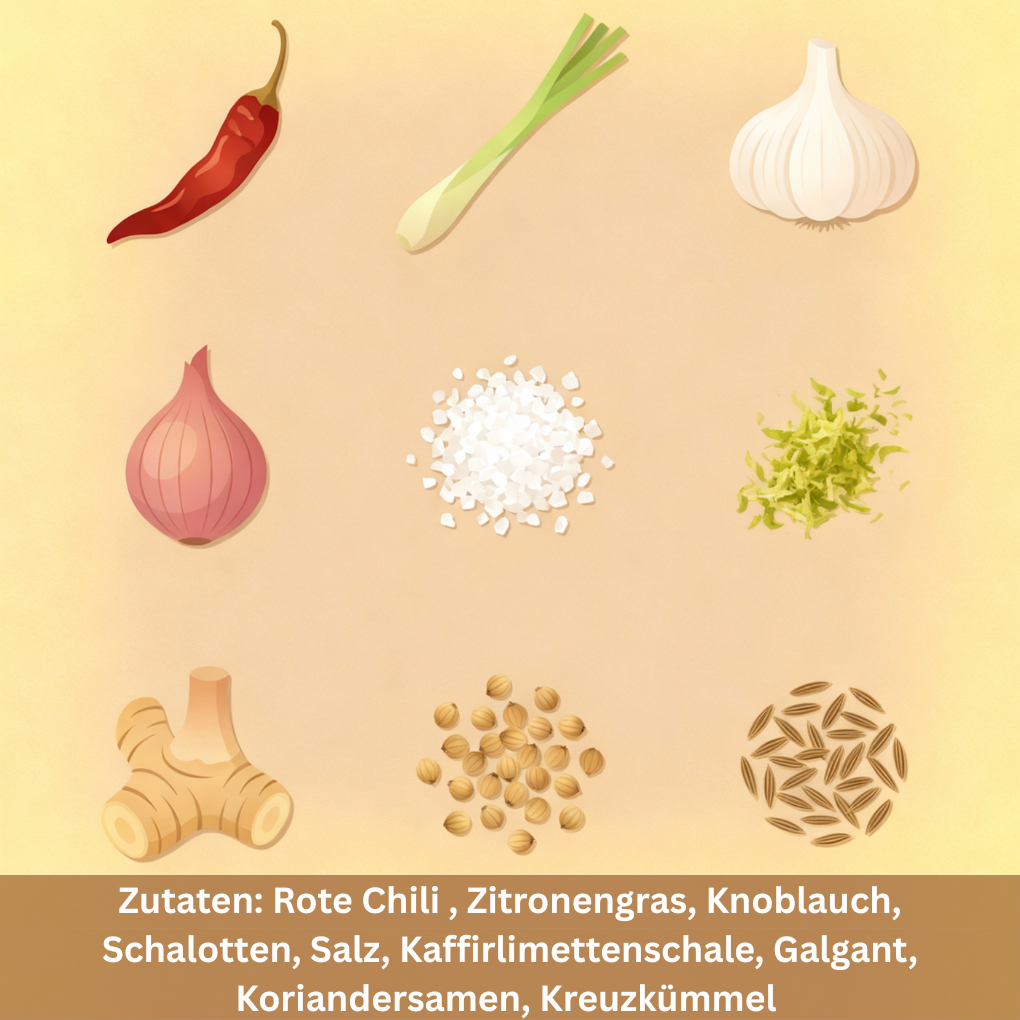 Rote Thai Curry-Paste 1 kg o. Geschmacksverstärker