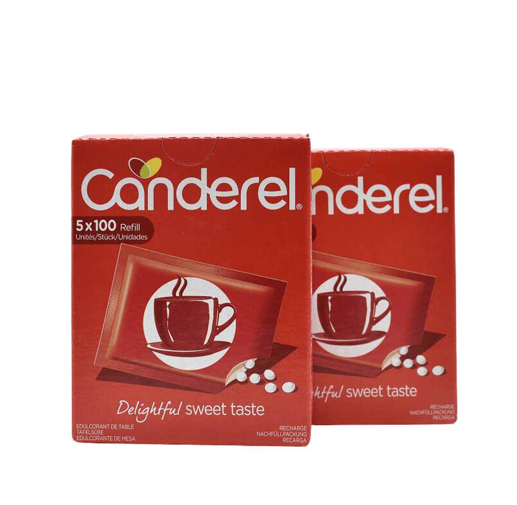 Doppelpack Canderel Nachfüll-Box 2 x 500 Süßstoff Tabs